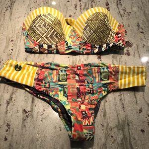 Maaji strapless balconnet bikini size S